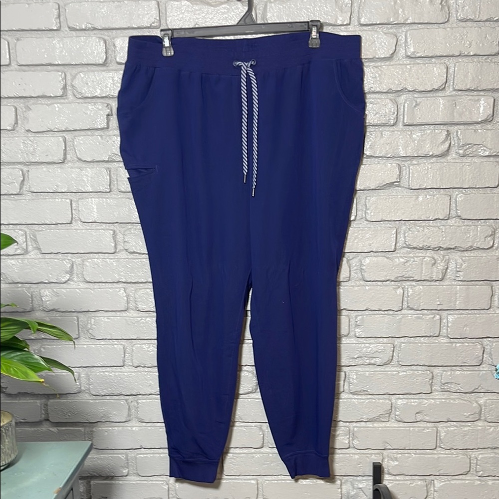 Jaanuu Navy Jogger Scrub Pants